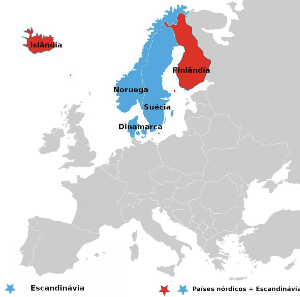 Qual a diferença entre Escandinávia e Países Nórdicos? - A Casa na